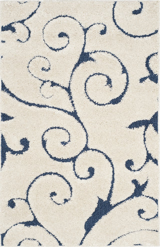 Safavieh Shag SG455 Cream/Blue Area Rug main image