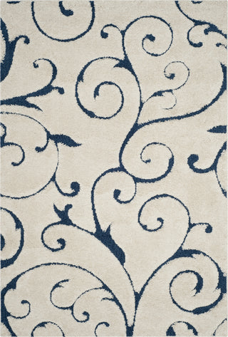 Safavieh Shag SG455 Cream/Blue Area Rug 