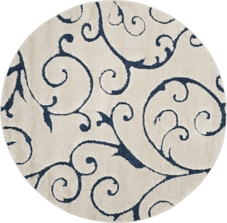 Safavieh Shag SG455 Cream/Blue Area Rug 