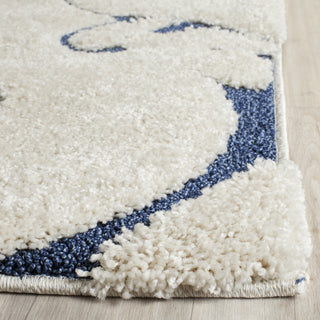 Safavieh Shag SG455 Cream/Blue Area Rug 