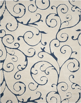 Safavieh Shag SG455 Cream/Blue Area Rug 