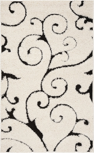 Safavieh Shag SG455 Ivory/Black Area Rug main image