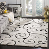 Safavieh Shag SG455 Ivory/Black Area Rug 