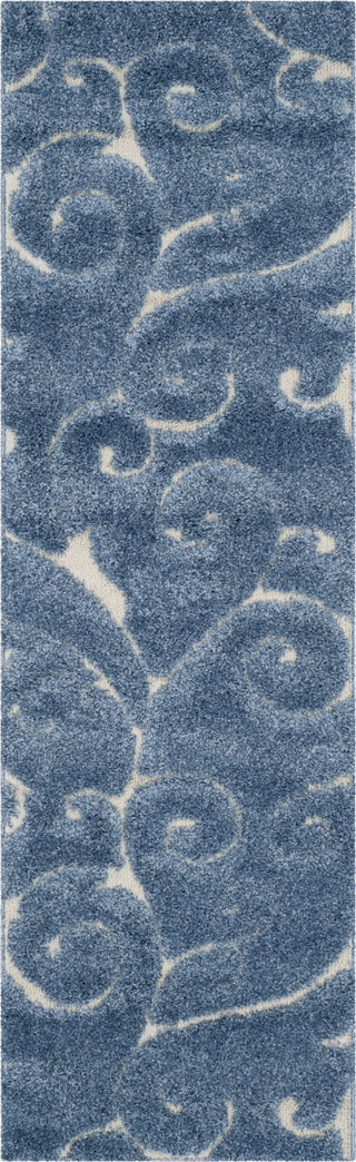 Safavieh Shag SG455 Light Blue/Cream Area Rug 