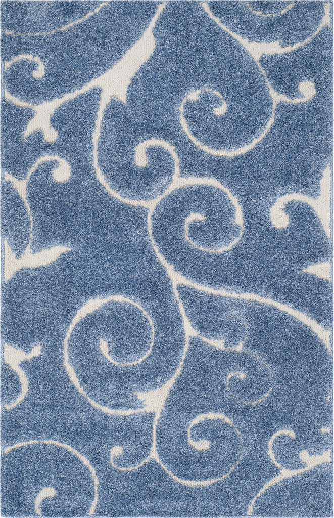 Safavieh Shag SG455 Light Blue/Cream Area Rug main image