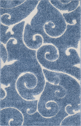 Safavieh Shag SG455 Light Blue/Cream Area Rug main image