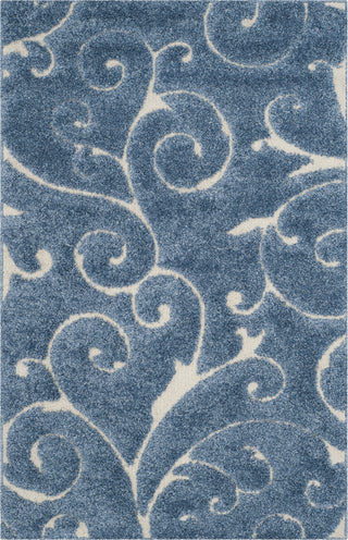 Safavieh Shag SG455 Light Blue/Cream Area Rug 