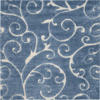 Safavieh Shag SG455 Light Blue/Cream Area Rug 