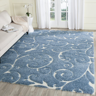 Safavieh Shag SG455 Light Blue/Cream Area Rug 