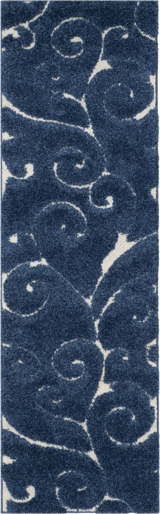 Safavieh Shag SG455 Dark Blue/Cream Area Rug 