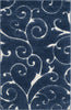 Safavieh Shag SG455 Dark Blue/Cream Area Rug 