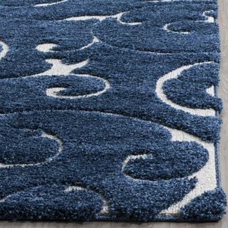 Safavieh Shag SG455 Dark Blue/Cream Area Rug 