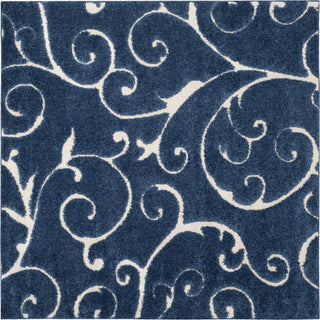 Safavieh Shag SG455 Dark Blue/Cream Area Rug 