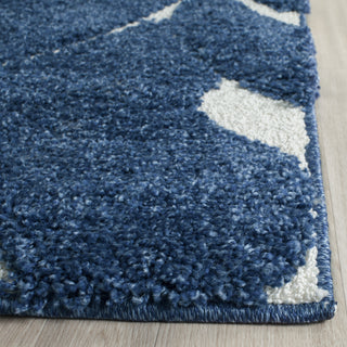 Safavieh Shag SG455 Dark Blue/Cream Area Rug 