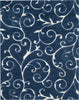 Safavieh Shag SG455 Dark Blue/Cream Area Rug 