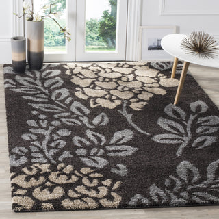 Safavieh Shag SG456 Dark Brown/Grey Area Rug 