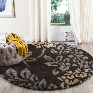 Safavieh Shag SG456 Dark Brown/Grey Area Rug 