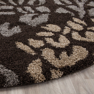 Safavieh Shag SG456 Dark Brown/Grey Area Rug 