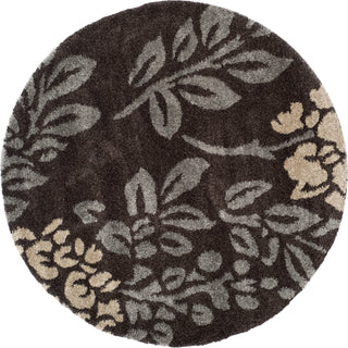 Safavieh Shag SG456 Dark Brown/Grey Area Rug 