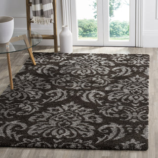 Safavieh Shag SG460 Dark Brown/Smoke Area Rug 