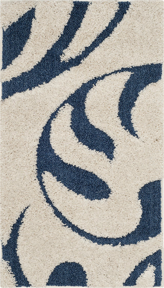 Safavieh Shag SG468 Cream/Blue Area Rug 