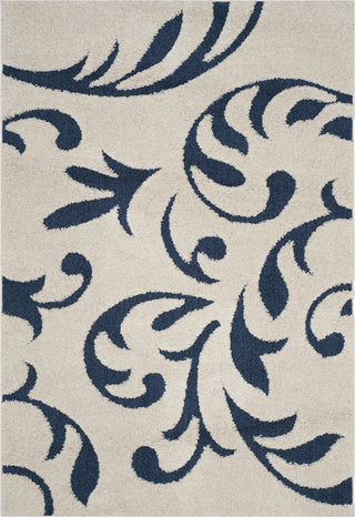 Safavieh Shag SG468 Cream/Blue Area Rug 