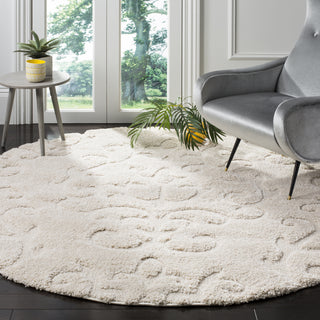 Safavieh Florida Shag SG470 Creme/Creme Area Rug 