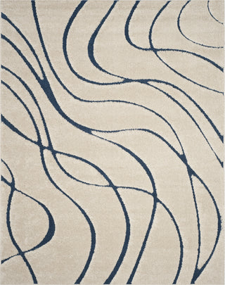 Safavieh Shag SG471 Cream/Blue Area Rug 