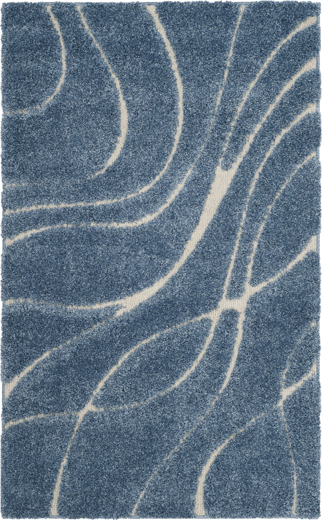 Safavieh Shag SG471 Light Blue/Cream Area Rug main image