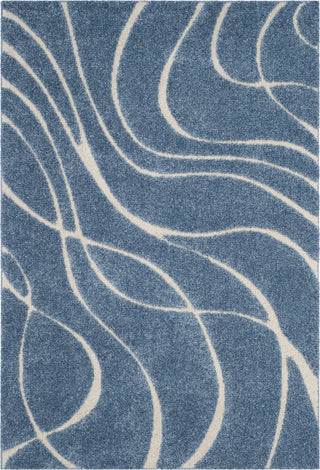 Safavieh Shag SG471 Light Blue/Cream Area Rug 