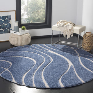 Safavieh Shag SG471 Light Blue/Cream Area Rug  Feature