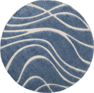 Safavieh Shag SG471 Light Blue/Cream Area Rug 