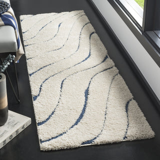 Safavieh Shag SG472 Cream/Blue Area Rug 