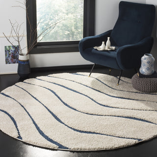 Safavieh Shag SG472 Cream/Blue Area Rug 