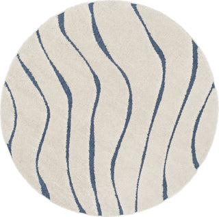 Safavieh Shag SG472 Cream/Blue Area Rug 