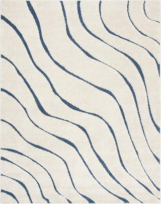 Safavieh Shag SG472 Cream/Blue Area Rug 