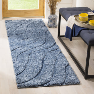 Safavieh Shag SG472 Light Blue/Blue Area Rug  Feature