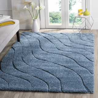 Safavieh Shag SG472 Light Blue/Blue Area Rug 