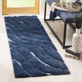 Safavieh Shag SG472 Dark Blue/Cream Area Rug 