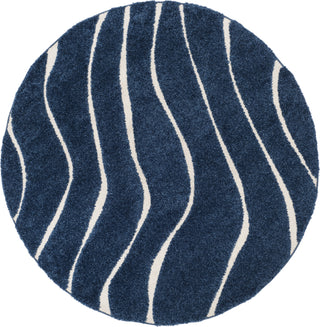 Safavieh Shag SG472 Dark Blue/Cream Area Rug 