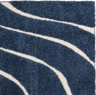 Safavieh Shag SG472 Dark Blue/Cream Area Rug 