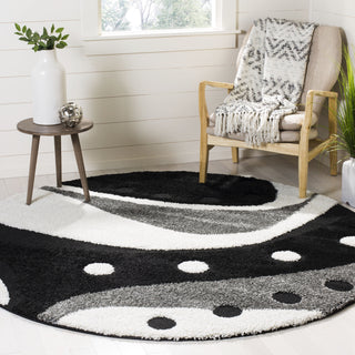 Safavieh Shag SG473 Black/Ivory Area Rug 