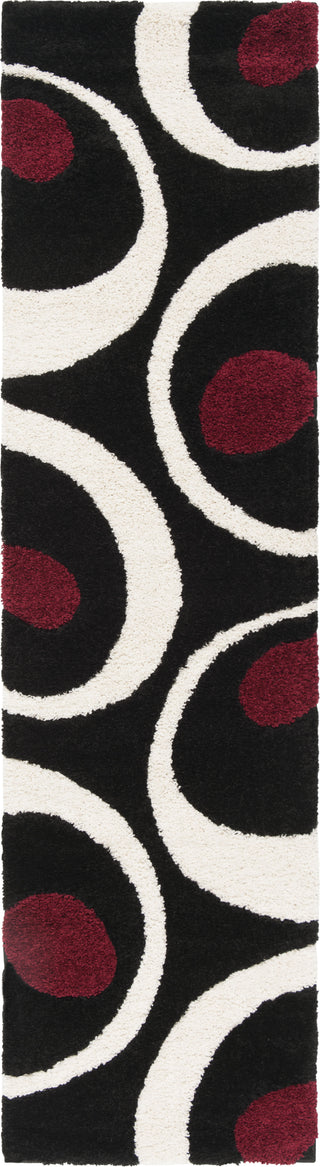 Safavieh Shag SG474 Black/Ivory Area Rug 