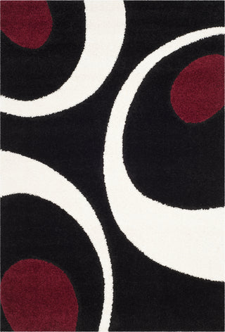 Safavieh Shag SG474 Black/Ivory Area Rug 