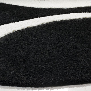 Safavieh Shag SG474 Black/Ivory Area Rug 