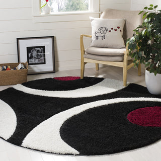 Safavieh Shag SG474 Black/Ivory Area Rug 