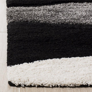 Safavieh Shag SG475 Grey/Black Area Rug Detail Image