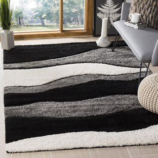 Safavieh Shag SG475 Grey/Black Area Rug Lifestyle Image