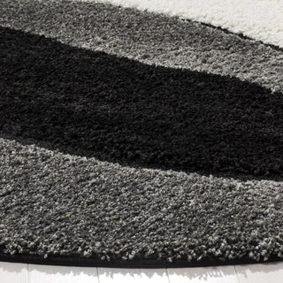 Safavieh Shag SG475 Grey/Black Area Rug Detail Image