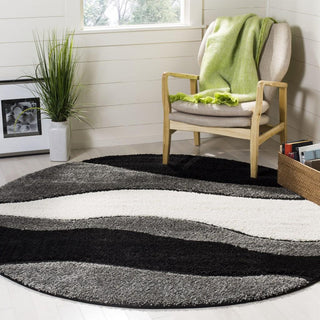 Safavieh Shag SG475 Grey/Black Area Rug Lifestyle Image